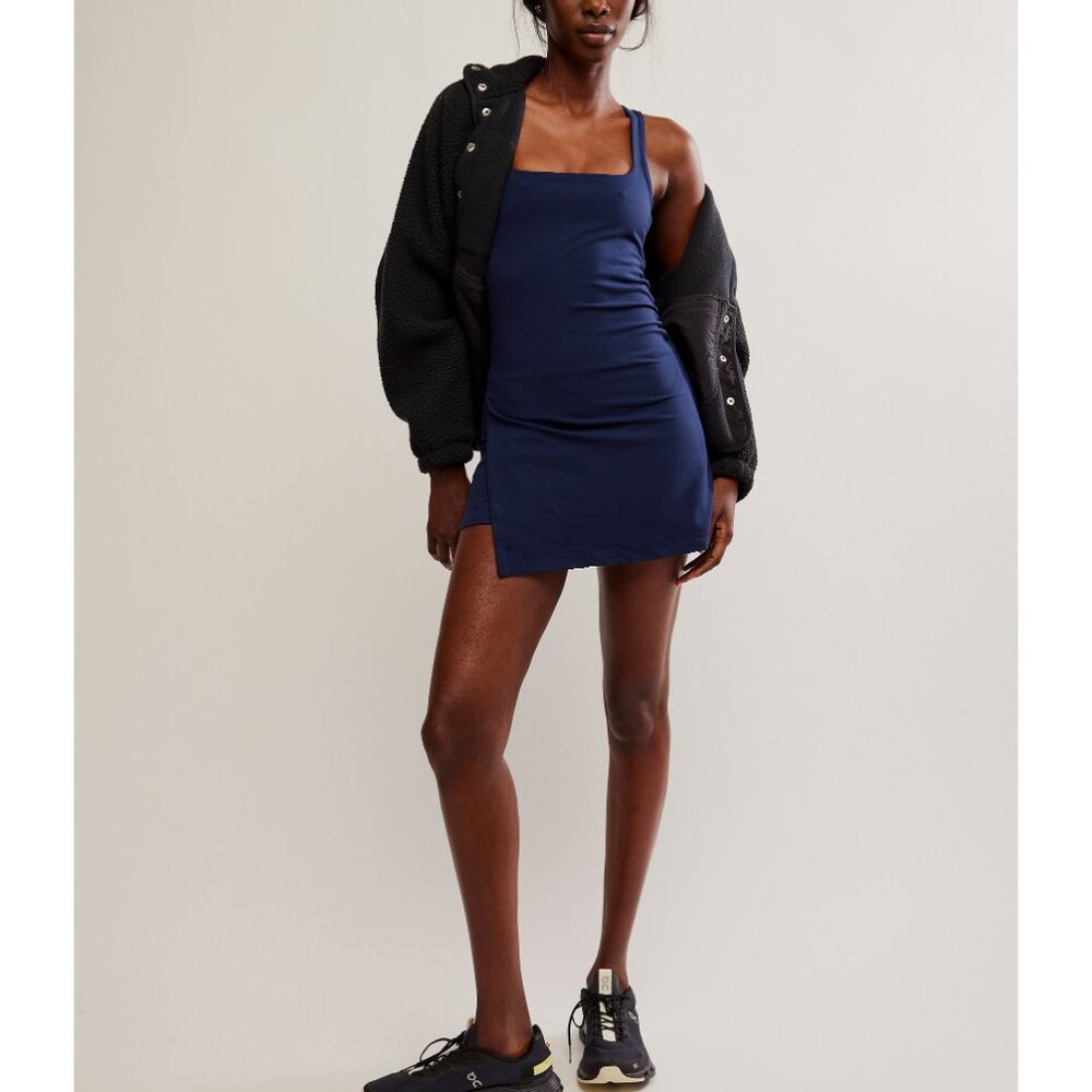 🎉LAST CHANCE🎉 FP MOVEMENT Never Better Dress / Midnight Navy - Picture 6 of 13